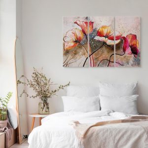 Tableau - Poppies lashed by the wind