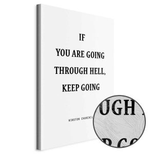 Tableau - Power of Words (1-part) - Winston Churchill's Motivational Quote