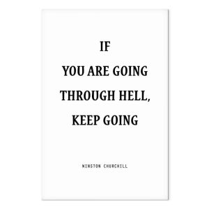 Tableau - Power of Words (1-part) - Winston Churchill's Motivational Quote