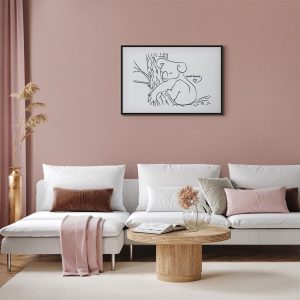 Tableau - Quiet Charm of Nature (1-part) - Sleeping Koala in Black and White