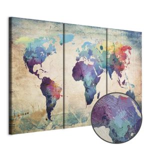 Tableau - Rainbow Map (triptych)