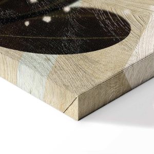 Tableau - Rainbow and Sun Above - Birds in Subdued Colors Flying Among Clouds Above a Rainbow and Various Plants on a Light Background