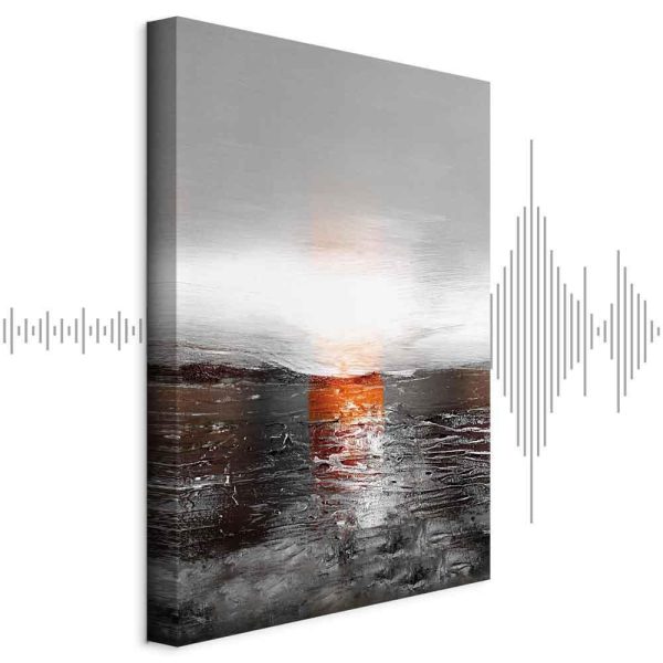 Tableau - Reflection of Colors (1-part) - Sunset in Painted Abstract Background Tableau - Reflection of Colors (1-part) - Sunset in Painted Abstract Background