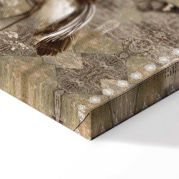 Tableau - Retro Cranes (1 Part) Wide