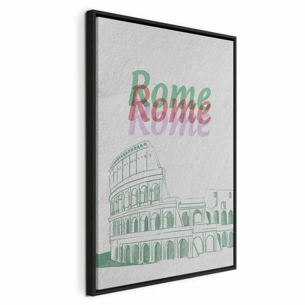 Tableau - Rome in Watercolours (1 Part) Vertical