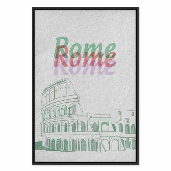 Tableau - Rome in Watercolours (1 Part) Vertical