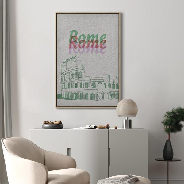 Tableau - Rome in Watercolours (1 Part) Vertical