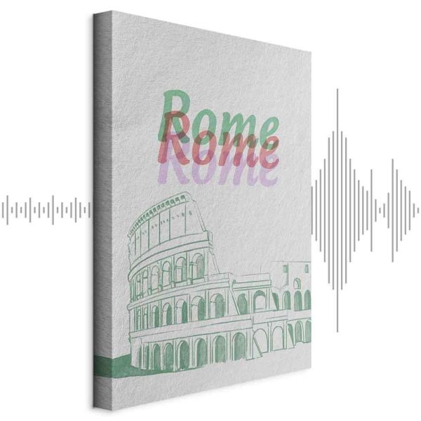 Tableau - Rome in Watercolours (1 Part) Vertical
