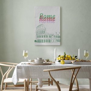 Tableau - Rome in Watercolours (1 Part) Vertical