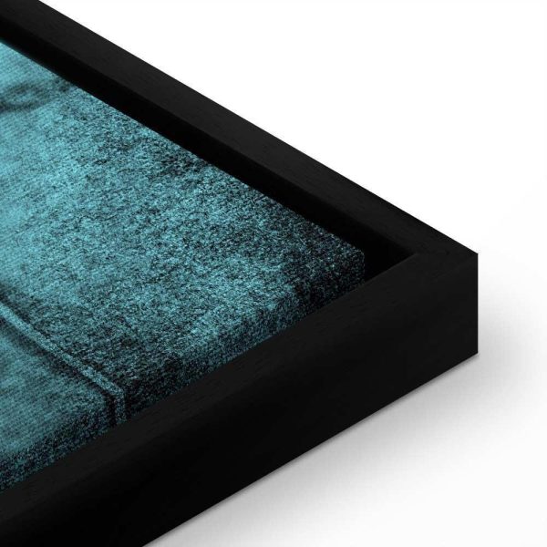 Tableau - Shroud of Turin in Turqoise (1 Part) Vertical