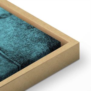 Tableau - Shroud of Turin in Turqoise (1 Part) Vertical