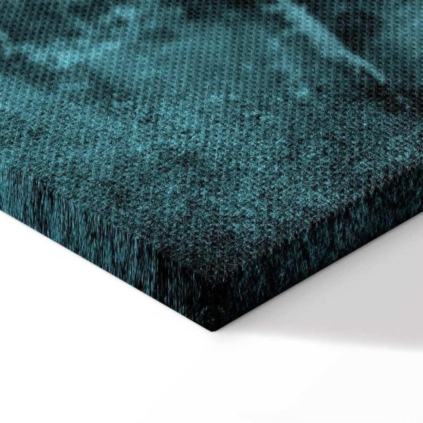 Tableau - Shroud of Turin in Turqoise (1 Part) Vertical