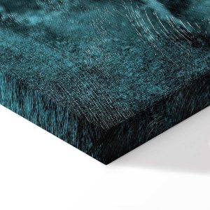 Tableau - Shroud of Turin in Turqoise (1 Part) Vertical