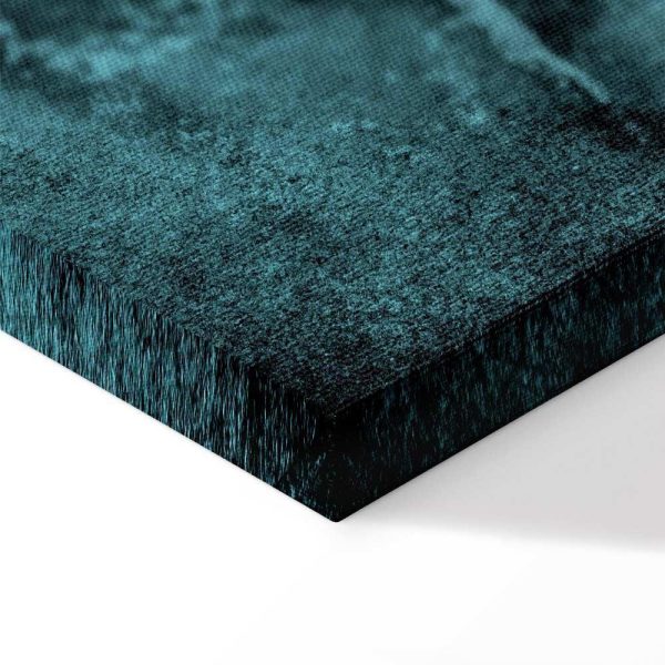 Tableau - Shroud of Turin in Turqoise (1 Part) Vertical