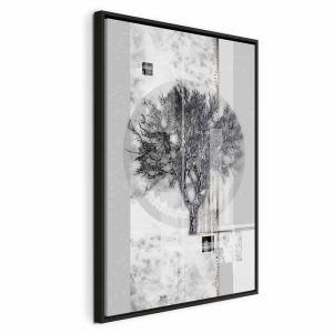 Tableau - Silver Tree (1 Part) Vertical