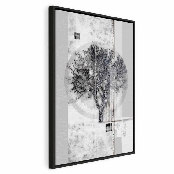 Tableau - Silver Tree (1 Part) Vertical