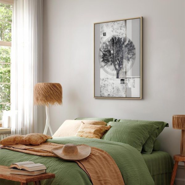 Tableau - Silver Tree (1 Part) Vertical