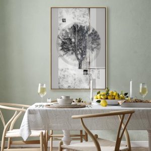 Tableau - Silver Tree (1 Part) Vertical