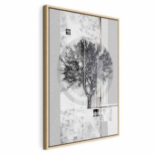 Tableau - Silver Tree (1 Part) Vertical