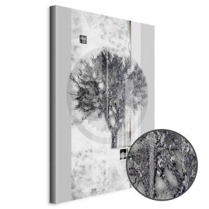 Tableau - Silver Tree (1 Part) Vertical