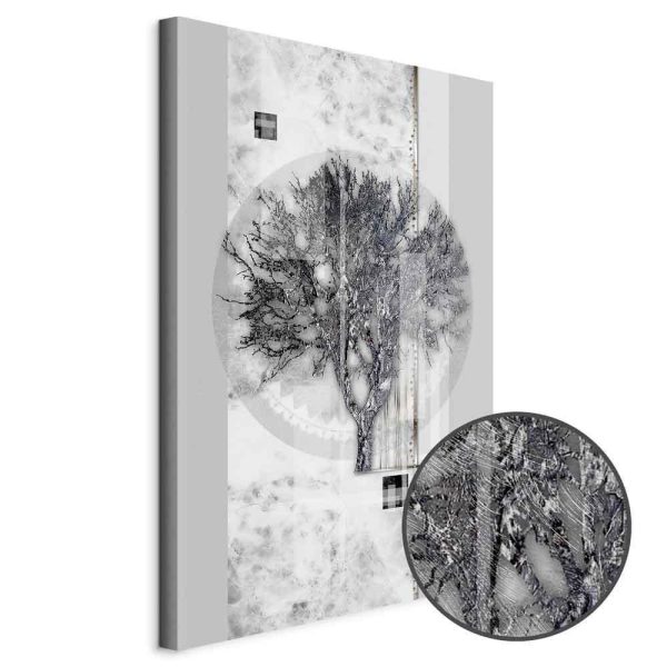 Tableau - Silver Tree (1 Part) Vertical
