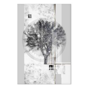 Tableau - Silver Tree (1 Part) Vertical