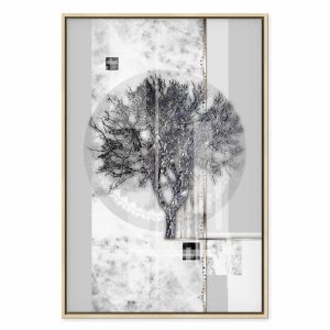 Tableau - Silver Tree (1 Part) Vertical
