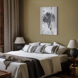 Tableau - Silver Tree (1 Part) Vertical