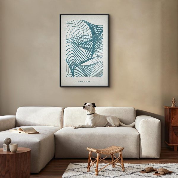 Tableau - Simple Blue (1 Part) Vertical