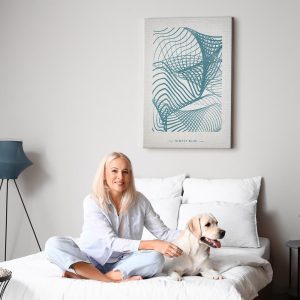 Tableau - Simple Blue (1 Part) Vertical