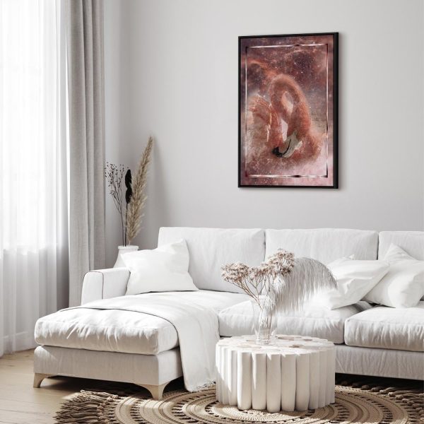 Tableau - Space Flamingo (1 Part) Vertical