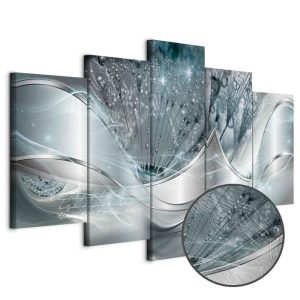 Tableau - Sparkling Dandelions (5 Parts) Blue Wide