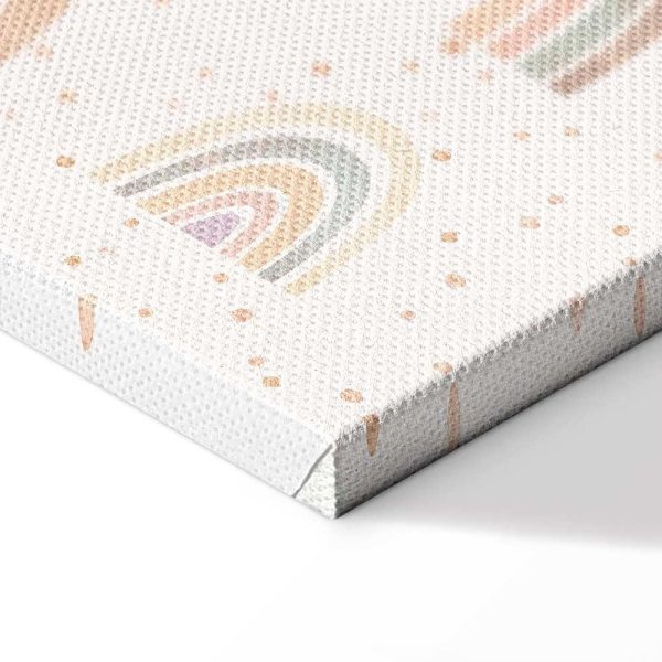 Tableau - Spring - Pastel Rainbows with Hearts on a Rainy Day