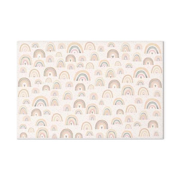 Tableau - Spring - Pastel Rainbows with Hearts on a Rainy Day
