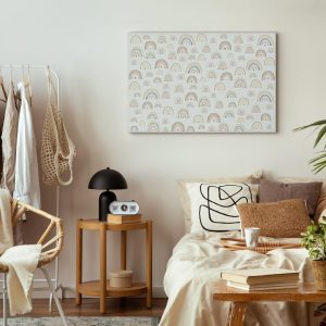 Tableau - Spring - Pastel Rainbows with Hearts on a Rainy Day