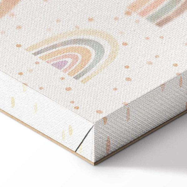 Tableau - Spring - Pastel Rainbows with Hearts on a Rainy Day