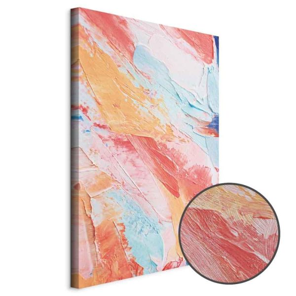 Tableau - Spring Shades - A Colorful Mix of Warm and Cool Tones on Canvas