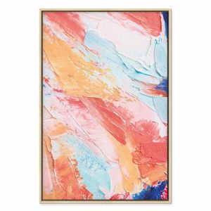 Tableau - Spring Shades - A Colorful Mix of Warm and Cool Tones on Canvas