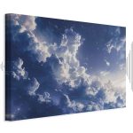 Tableau - Starry Clouds and Delicate Light Over a Corner of the Sky