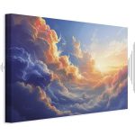 Tableau - Sunset Over a Cloudy Sea: A Wonderful Symphony of Colors