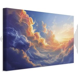 Tableau - Sunset Over a Cloudy Sea: A Wonderful Symphony of Colors