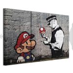 Tableau - Super Mario Mushroom Cop by Banksy