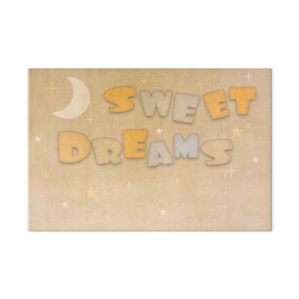 Tableau - Sweet Dreams - Pastel Inscription Surrounded by the Moon and Stars