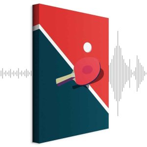 Tableau - Table Tennis - Racket and Ball on the Table