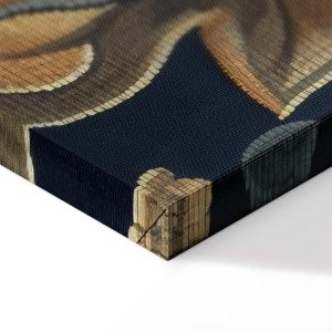 Tableau - Tapestry Large Flowers Retro Floral Motif in Kilim Style