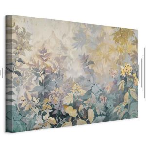 Tableau - Tapestry Pattern with a Meadow and Flowers Kilim with a Spring Motif