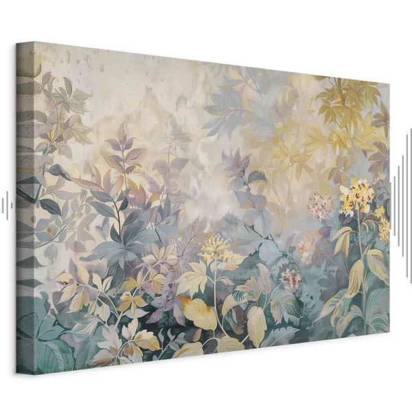 Tableau - Tapestry Pattern with a Meadow and Flowers Kilim with a Spring Motif