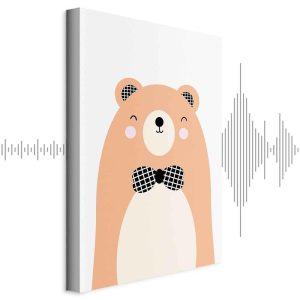Tableau - Teddy Bear in Bow Tie (1 Part) Vertical