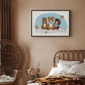 Tableau - Teddy Bears on the Beach (1 Part) Wide