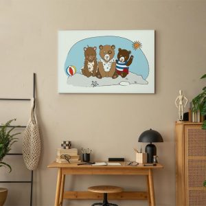 Tableau - Teddy Bears on the Beach (1 Part) Wide